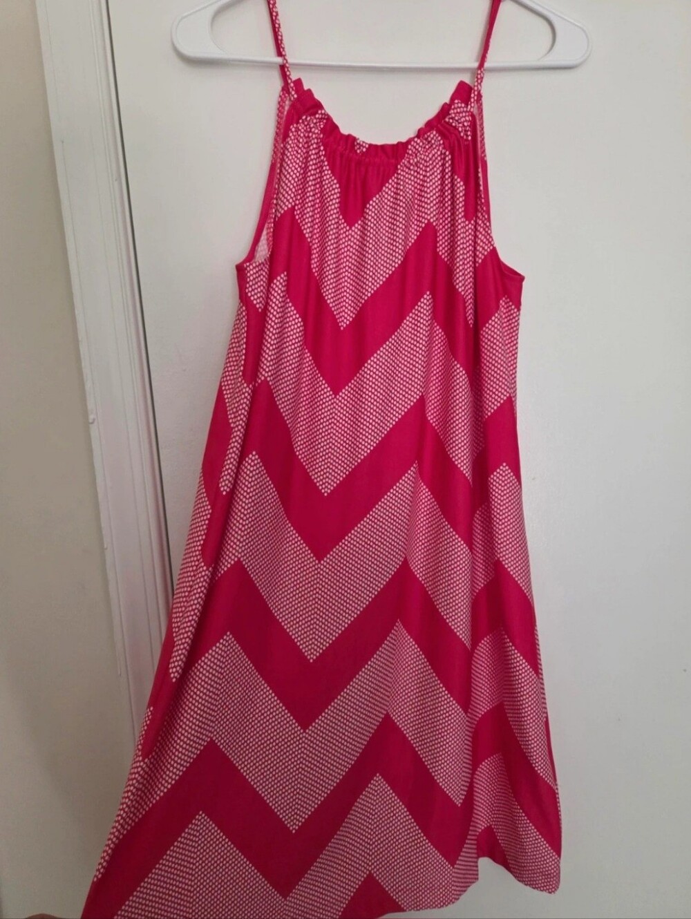 Emma & Michele Pink Polka Dot Sleeveless Dress
